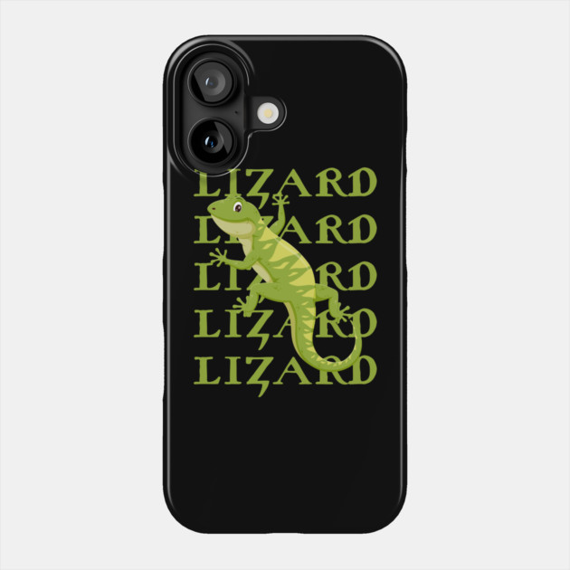 Lizard-Lizard-Lizard-Meme Phone Case by Creatifly Graphic Tees