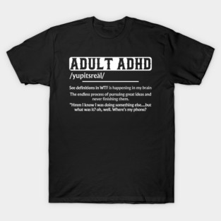 Adhd Is Awesome Adhd Awareness T-Shirt