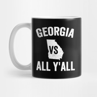 Vintage Georgia Vs All Y'All Georgia Mug