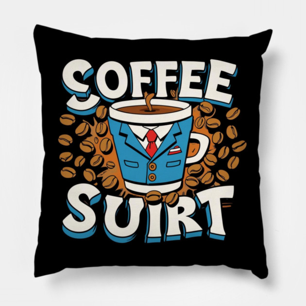 Caffeinated Coffee Writing Pillow by SR8891