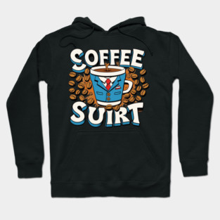 Caffeinated Coffee Writing Hoodie