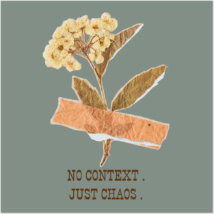 no context . just chaos. Posters and Art