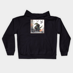 Crocodile Rock Biker Kids Hoodie