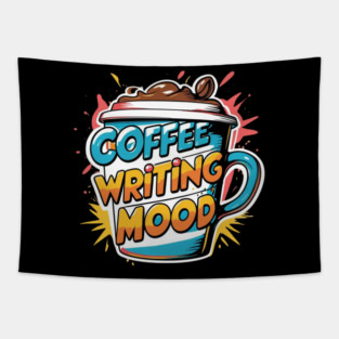 Coffee Writing Mood Tapestry