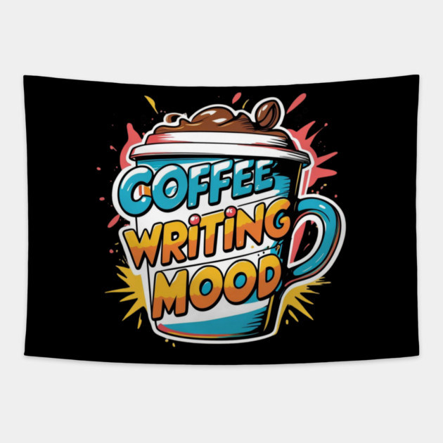Coffee Writing Mood Tapestry by SR8891