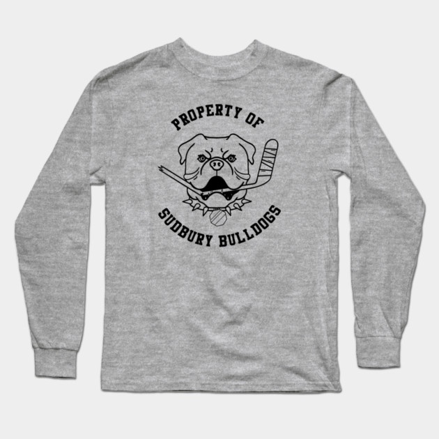 Shoresy Hoodie Merch - Hockey Jersey Sudbury Blueberry Bulldogs Shirt Long Sleeve T-Shirt by celestial_artworks