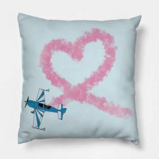 Extra 300 Heart Loop Aviation Design Pillow