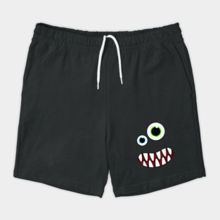 Funny Monster Face Costume Birthday Party Halloween Shorts