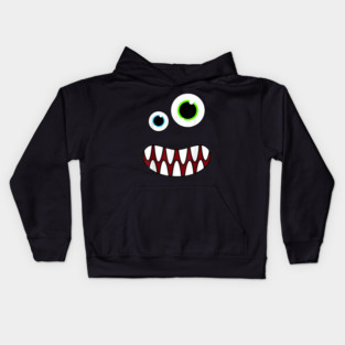 Funny Monster Face Costume Birthday Party Halloween Kids Hoodie