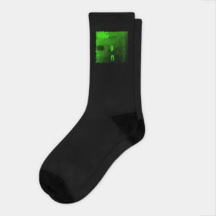 Man In Green Paper Socks