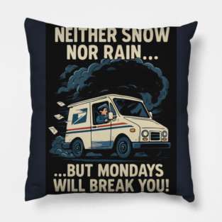 USPS Mondays Pillow
