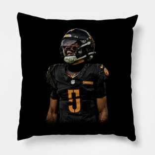 Jayden Daniels Vintage Retro Pillow