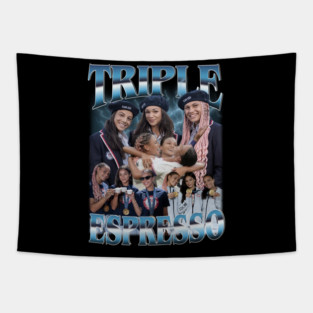 Vintage Triple Espresso Tapestry