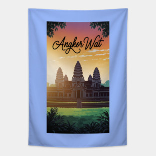 Angkor Wat Sunrise Tapestry