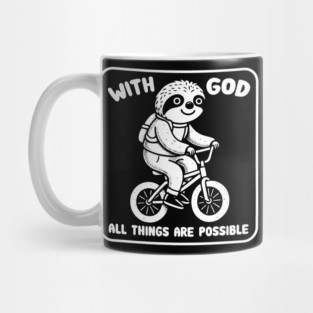 Matthew 19:26 With God All Things Are Possible Mug
