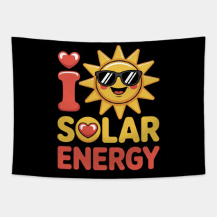 I Love Solar Energy Tapestry