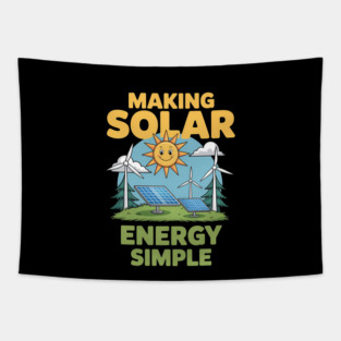 Making Solar Energy Simple Tapestry
