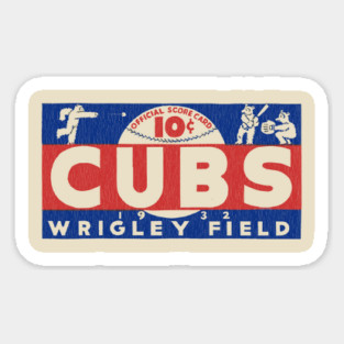 chicago cubs 1932 - Wrigley Field Sticker