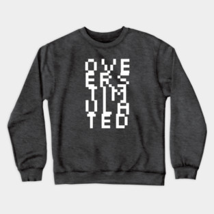 Overstimulated – Optical Illusion Crewneck Sweatshirt
