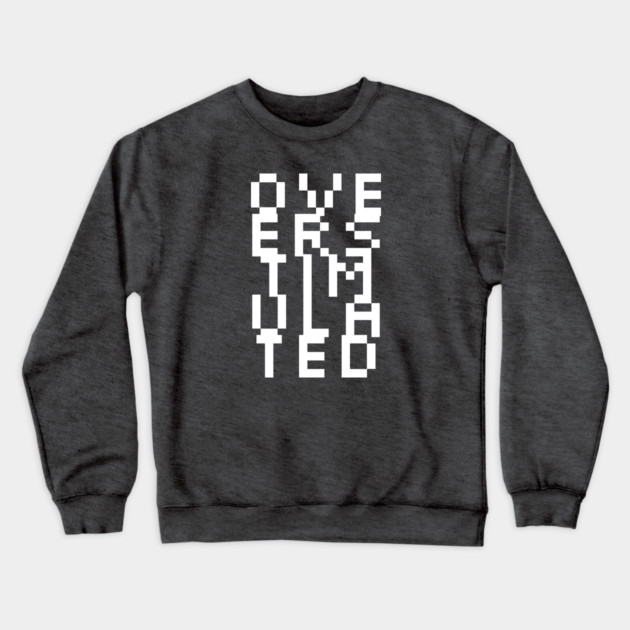 Overstimulated – Optical Illusion Crewneck Sweatshirt by casualteesinc
