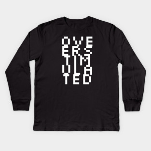 Overstimulated – Optical Illusion Kids Long Sleeve T-Shirt