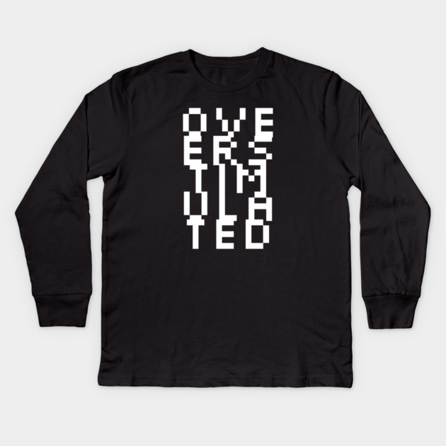 Overstimulated – Optical Illusion Kids Long Sleeve T-Shirt by casualteesinc