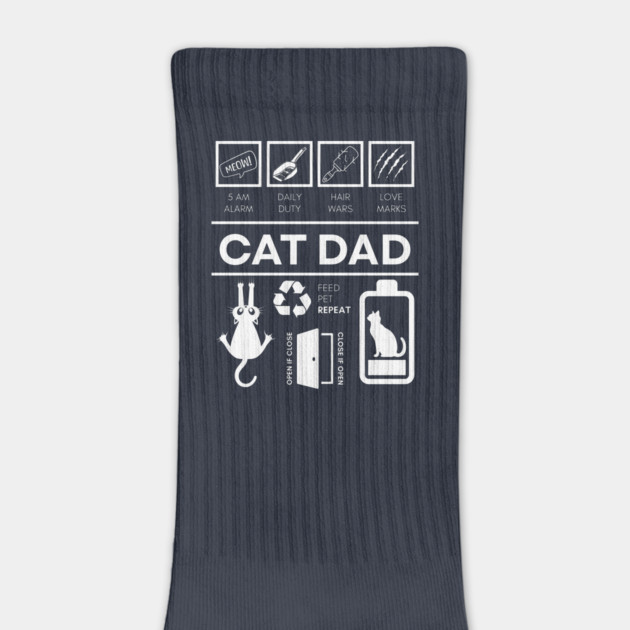 Funny Cat Dad Design | Official Cat Guardian Uniform | Humorous Cat Lover Gift by TuncGK