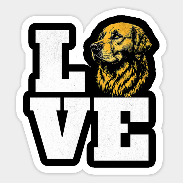 Love Dog Text Design Sticker by Designed By Marty