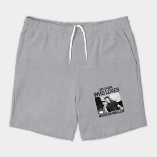 Just A Girl Who Loves Morgan Wallen, Country Music Morgan Vintage M4946 Shorts