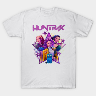 Huntrix Trio with Blue Cat T-Shirt