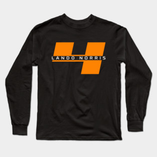 Lando Norris F1 Number 4 Logo Long Sleeve T-Shirt