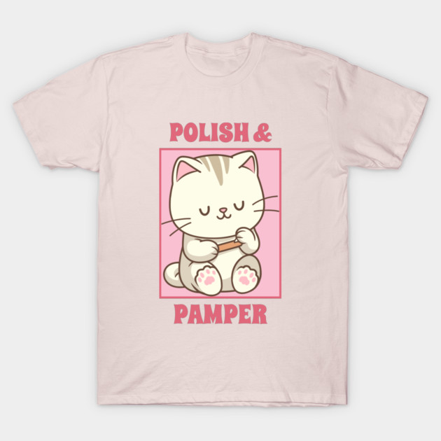 Polish & Pamper Manicure Salon T-Shirt by Lamount Tees