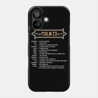 Psalm 23 The LORD is my Shepherd Phone Case
