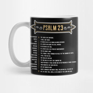 Psalm 23 The LORD is my Shepherd Mug