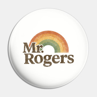 Vintage Text Mr. Rogers Pin