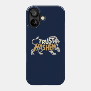 Trust HaShem – Bold Lion Faith Phone Case