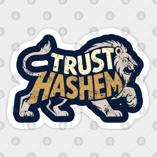 Trust HaShem – Bold Lion Faith Sticker by Thank HaShem