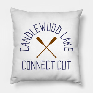 Candlewood Lake Connecticut Outdoors Vintage Pillow