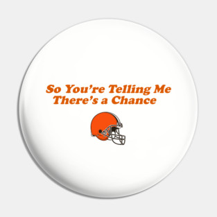Browns Football Pin