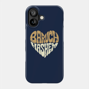 Baruch Hashem Heart Phone Case