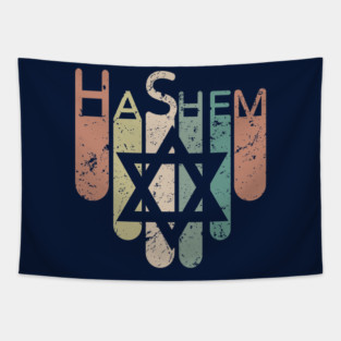 Hashem Star of David Retro Tapestry