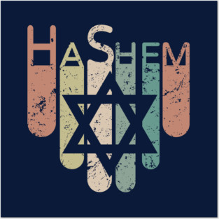 Hashem Star of David Retro Posters and Art