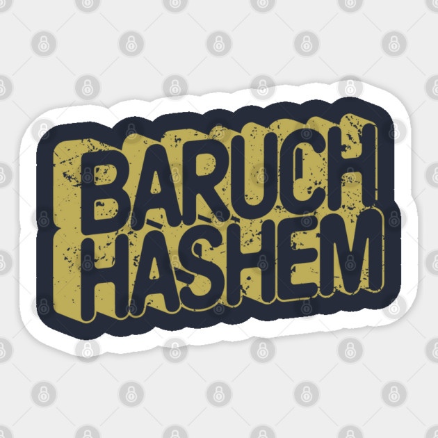 Baruch Hashem 3D Sticker by Thank HaShem