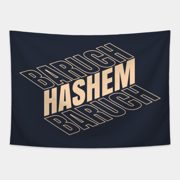 Baruch Hashem Isometric Tapestry by Thank HaShem