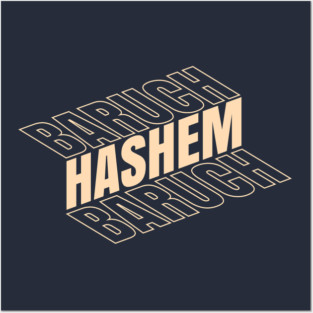 Baruch Hashem Isometric Posters and Art