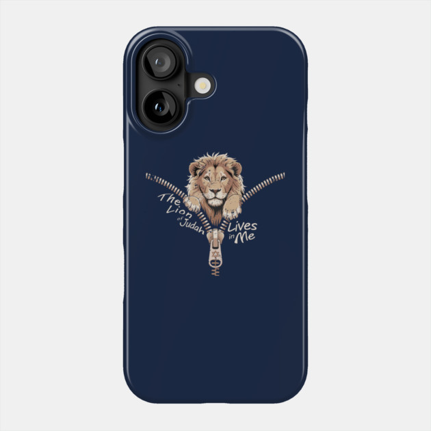 The Lion of Judah Lives in Me Phone Case by Thank HaShem