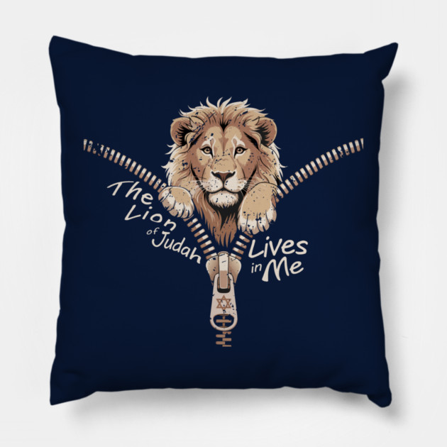 The Lion of Judah Lives in Me Pillow by Thank HaShem