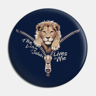 The Lion of Judah Lives in Me Pin