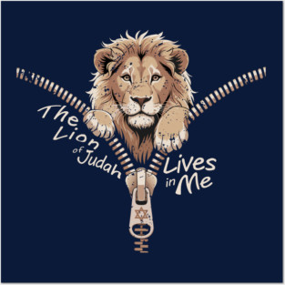 The Lion of Judah Lives in Me Posters and Art