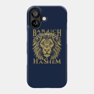 Baruch Hashem Lion of Judah Phone Case